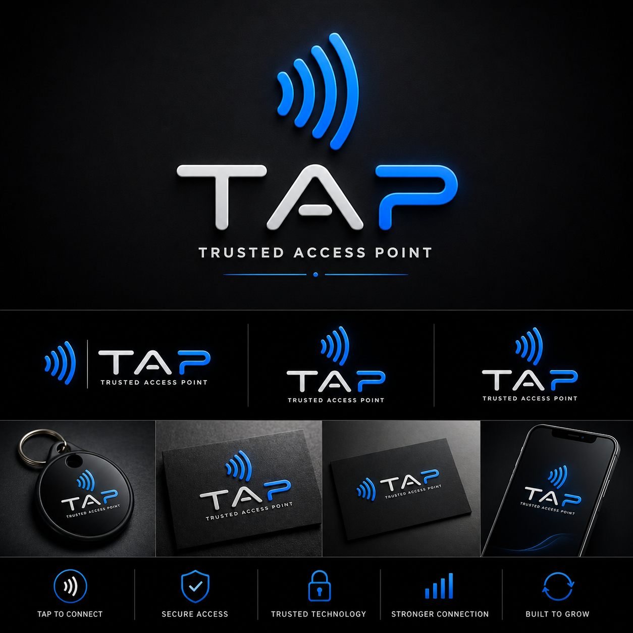 Premium TAP NFC business cards and live TAP card preview